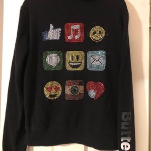Butter super soft emoji hoodie size XL
